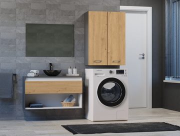 ibonto Waschmaschinenumbauschrank Hochwertiger Badezimmerschrank Über Waschmaschine Platzsparend