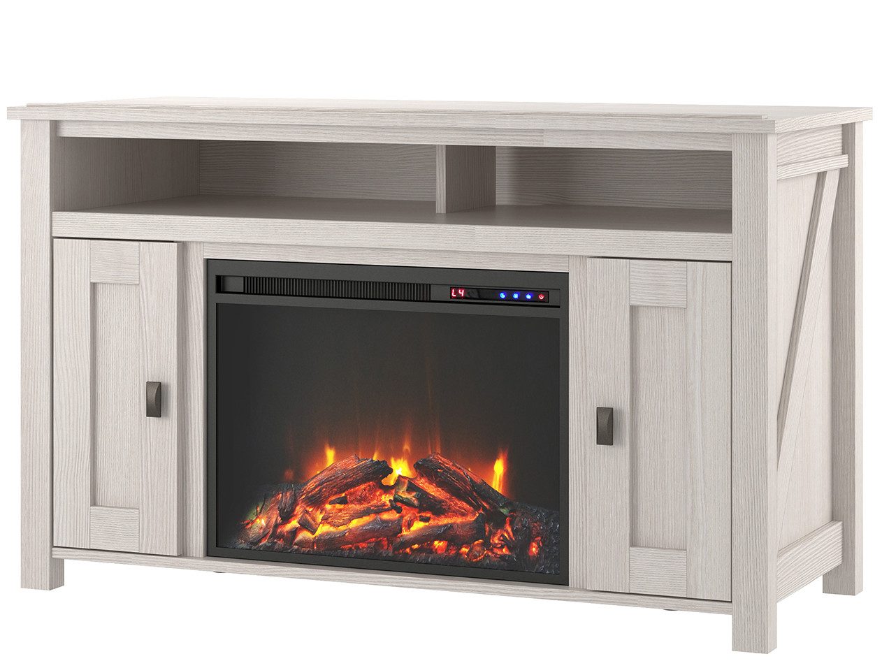 loft24 Kaminumbauschrank Farmington Sideboard mit Elektrokamin im Landhauss günstig online kaufen