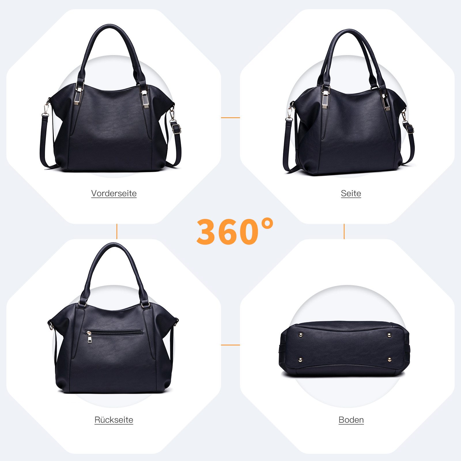 Miss Lulu Handtasche Damen Große Shopper günstig online kaufen