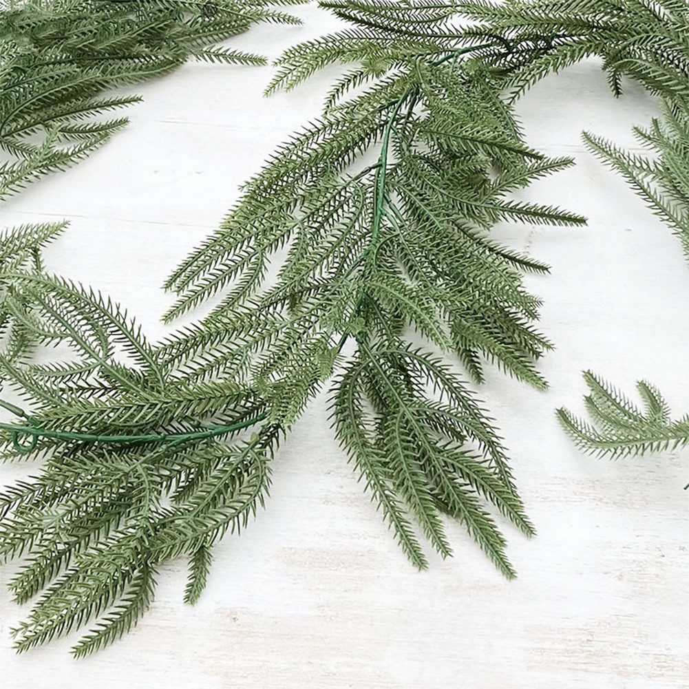 Kunstgirlande Weihnachten Kieferngirlanden Winter Grün Kieferngirlande, Gar günstig online kaufen