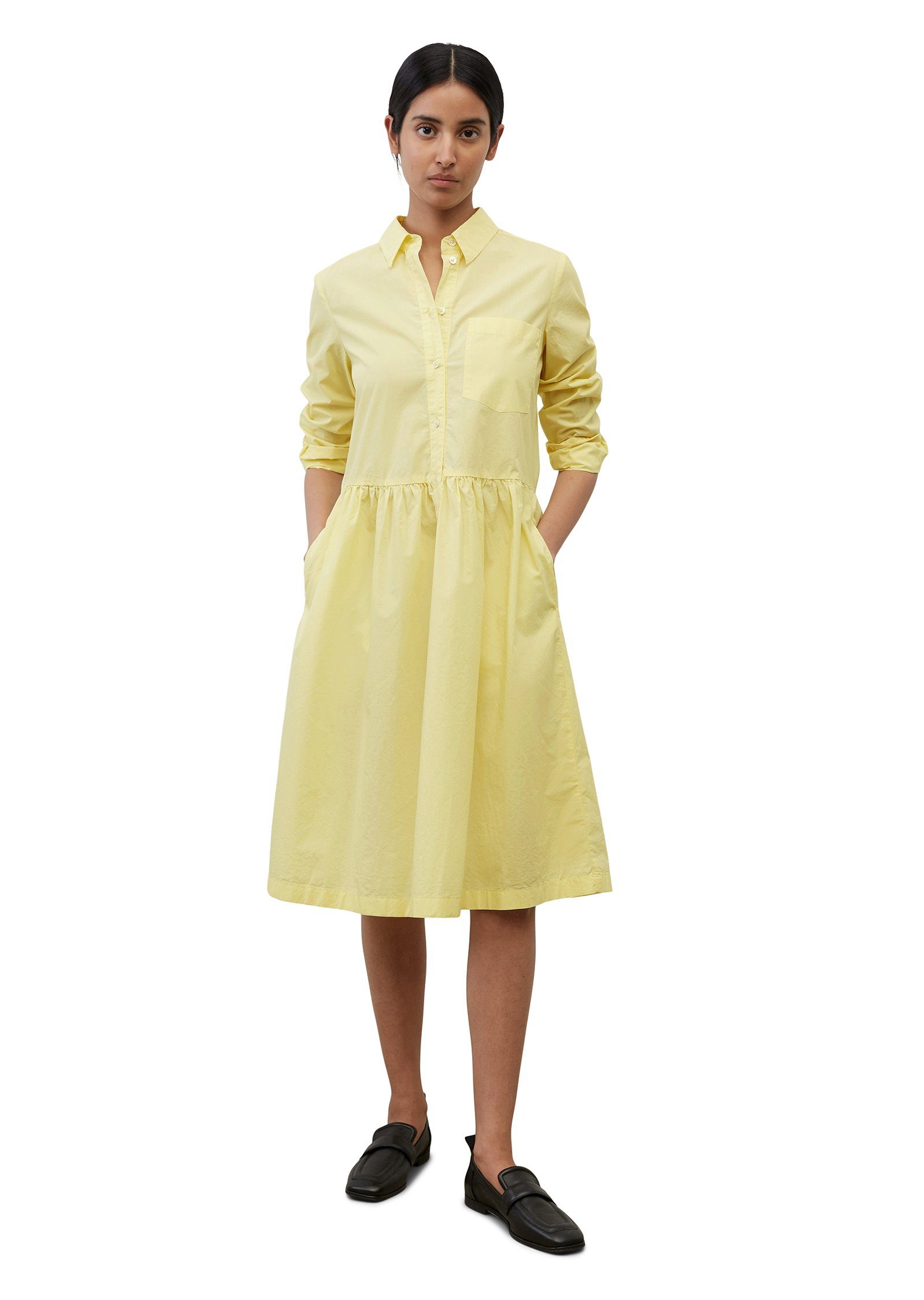 Damen Kleider Marc O'Polo Blusenkleid aus Organic-Cotton-Twill