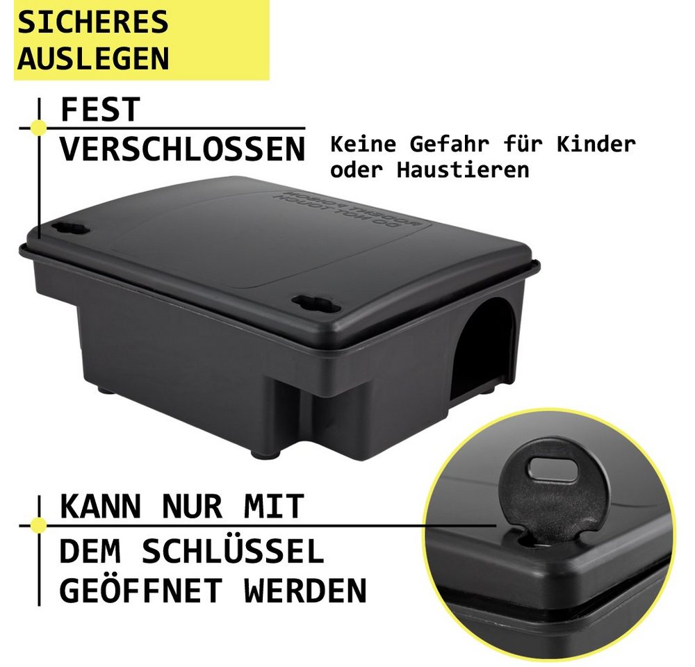 Thumbnail - Petigi Lebendfalle 1x Köderstation Kompaktbox Köderbox Mäusebox Rattenbox Nagerstation