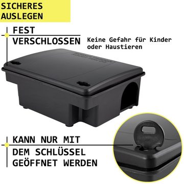 Petigi Köderbox 1x Köderstation Kompaktbox Köderbox Mäusebox Rattenbox Nagerstation