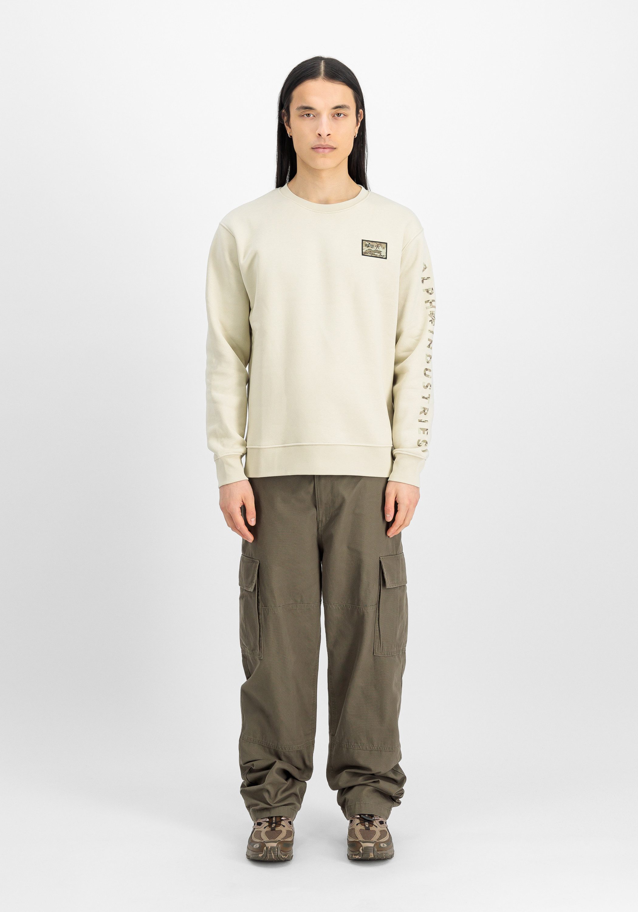 Alpha Industries Sweater Camo Sleeve Sweatshirt