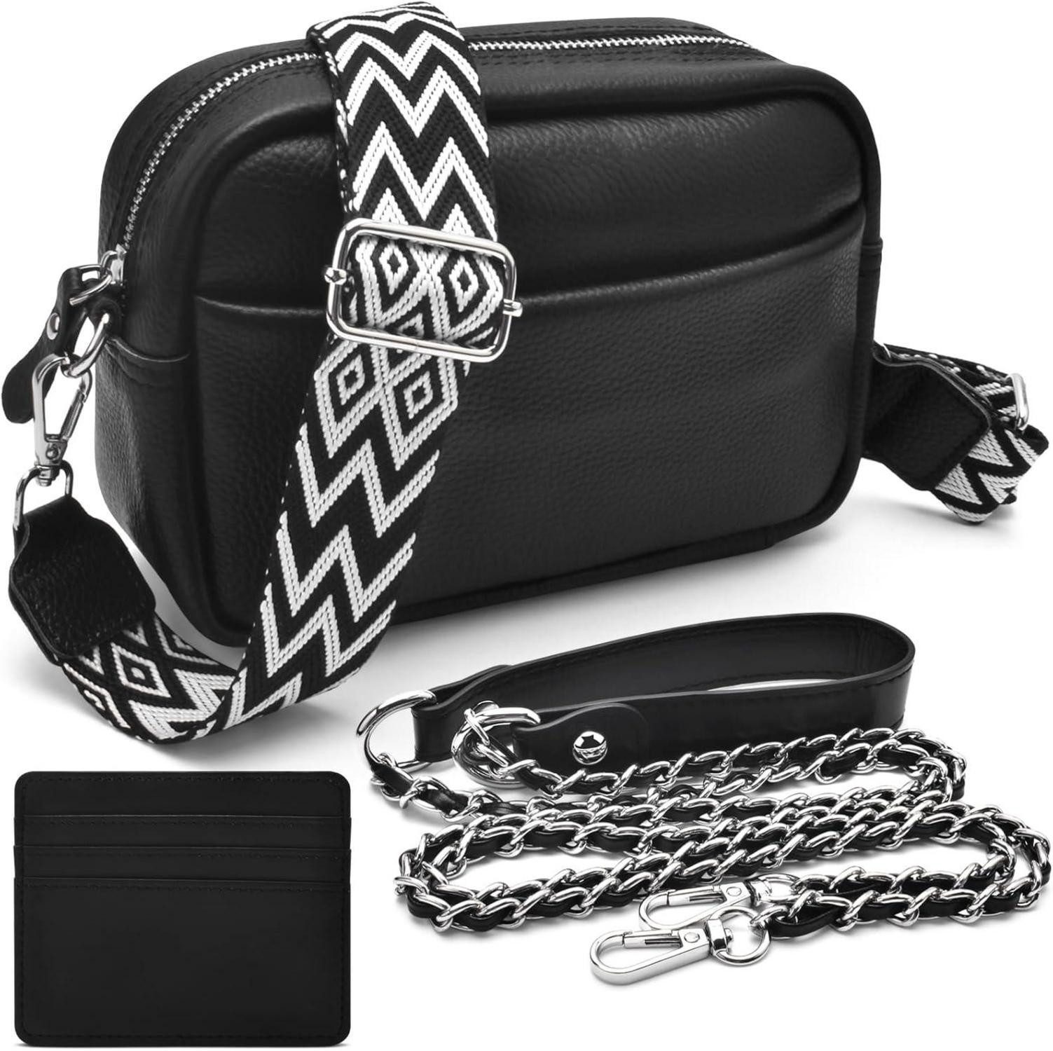 LuxusKollektion Umhängetasche Handy Umhängetasche Echtes Leder günstig online kaufen