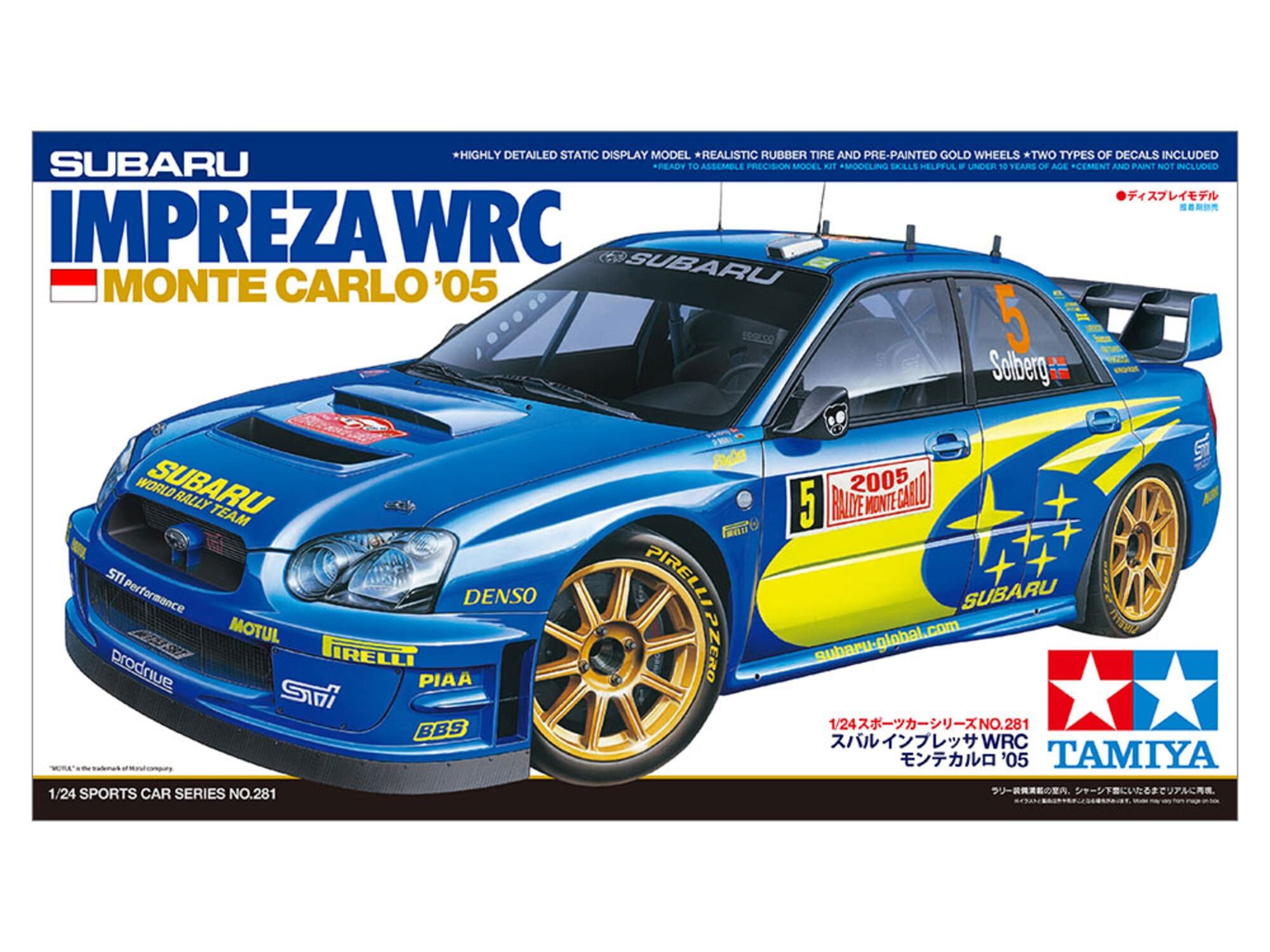Tamiya Modellbausatz Tamiya 1:24 Subaru Impreza WRC Monte Carlo Plastik Auto Modellbausatz
