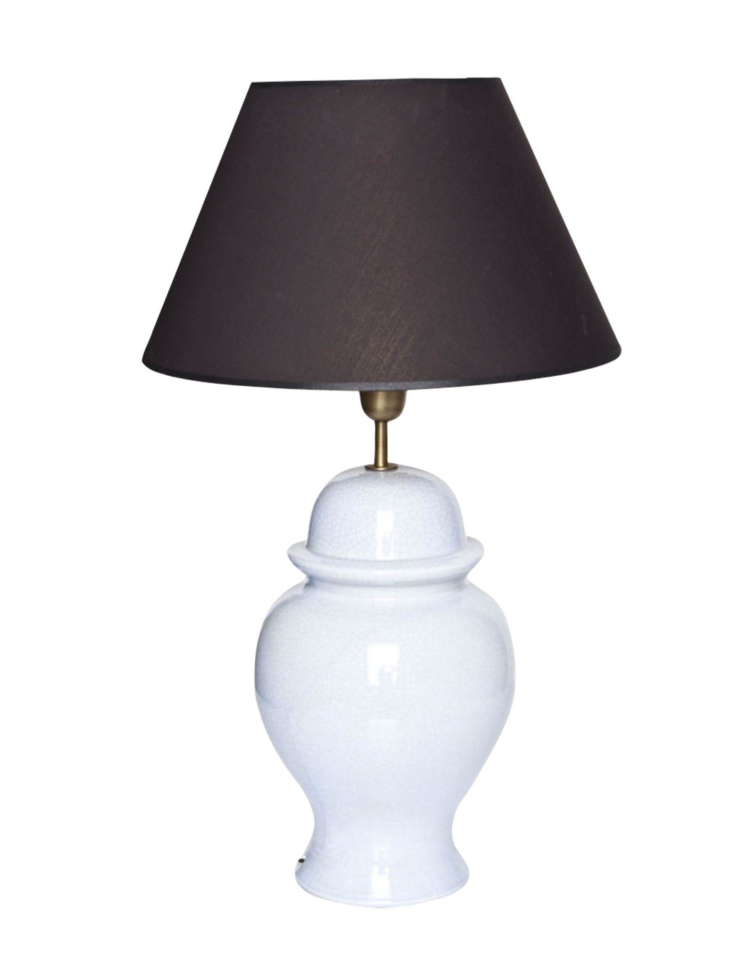Signature Home Collection Schreibtischlampe, ohne Leuchtmittel, warmweiß, Tischlampe Keramik hellblau mit Lampenschirm | Tischlampen