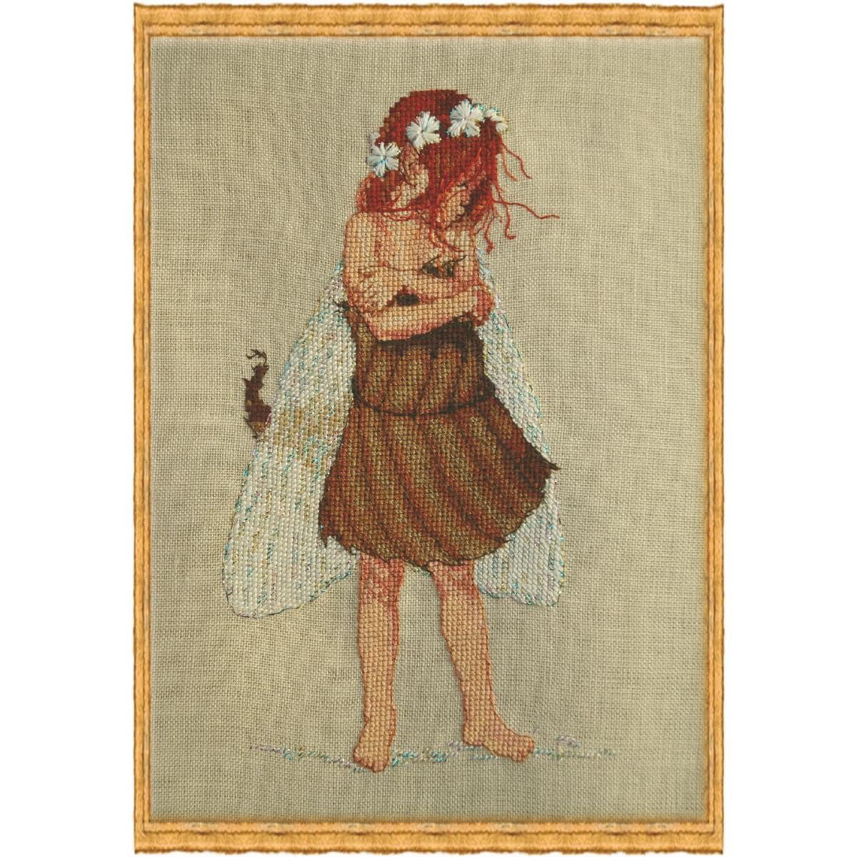 Kreativset Nimue Kreuzstich Set "Kastanie", Zählmuster, 50K, 13x22cm