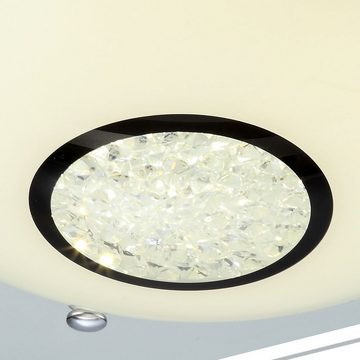 etc-shop LED Deckenleuchte, Leuchtmittel inklusive, Neutralweiß, LED Deckenleuchte Kristallleuchte Wohnzimmerlampe Deckenlampe