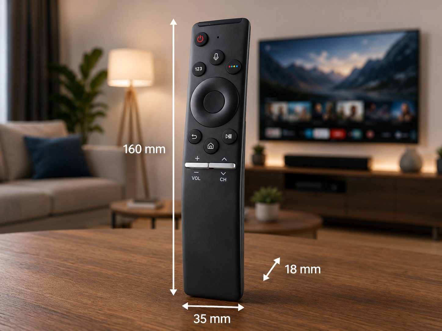 azurano Ersatz für SAMSUNG BN59-01274A TM1750A Universal-Smart-TV-Fernbedienung (Bluetooth, Sprachsteuerung)