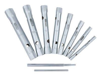 KS Tools Steckschlüssel, Rohrsteckschlüssel-Satz, 10-teilig, 6 x 7-20 x 22 mm