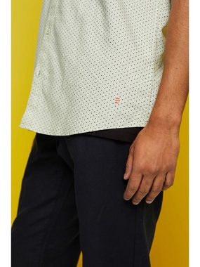 Esprit Kurzarmhemd Button-Down-Hemd mit Print