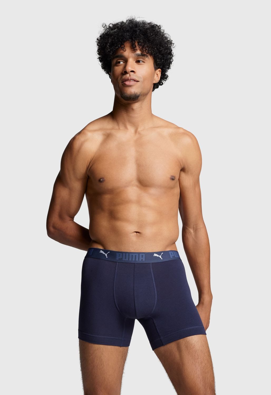 PUMA BODYWEAR Boxershorts Sport (Set) ohne Eingriff, Webgummibund, Logo im 4er SPARPACK