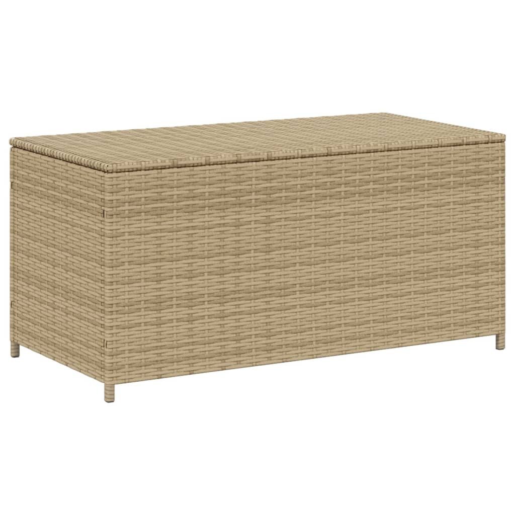 vidaXL Auflagenbox 100 x 50 x 50 cm Kissentruhe Kissenbox Auflagentruhe Gartenbox Beige 1