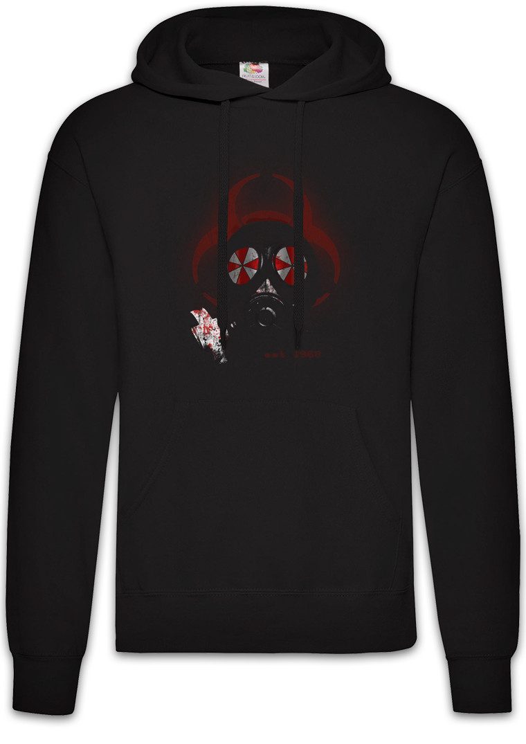 Hoodie Gas Mask Biohazard Umbrella Herren Hoodie Resident Corp Evil Logo