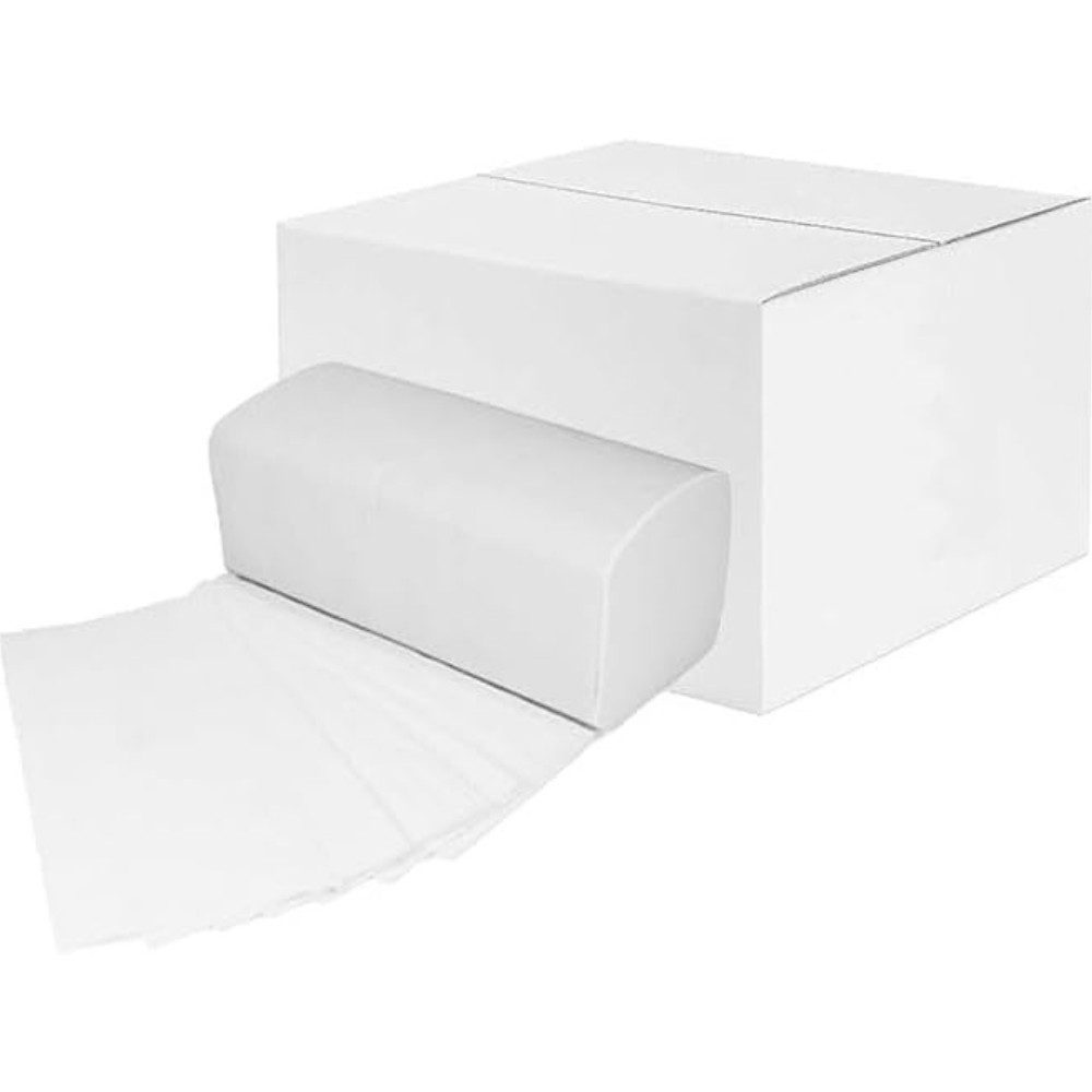 Professional Comfy Clean Papierhandtuch Papierhandtücher 25 x 21 ca. 4000 Blätter, 2-lagig weiß (4000-St)
