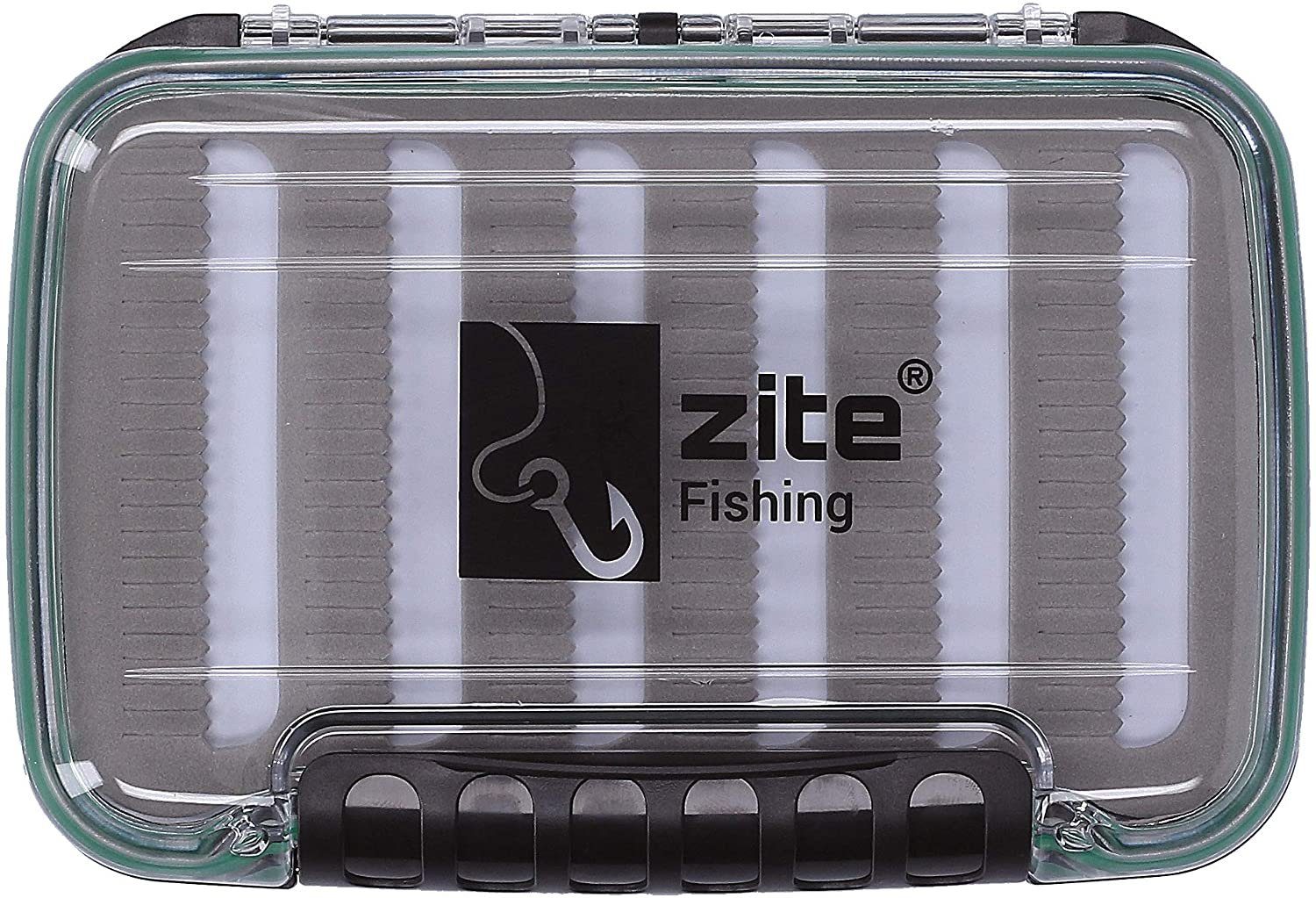Zite Angelkoffer für Spoons Blinker Spinner Fliegen 16x10x4cm doppelseitige Köderbox