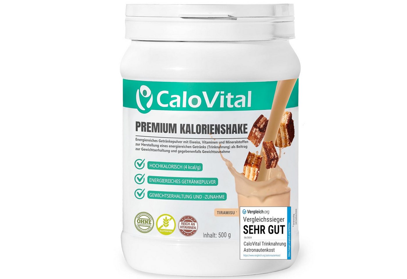CaloVital Zunehmen hochkalorische Trinknahrung Gewichtszunahme CaloVital 500g Pulver, 1 St.