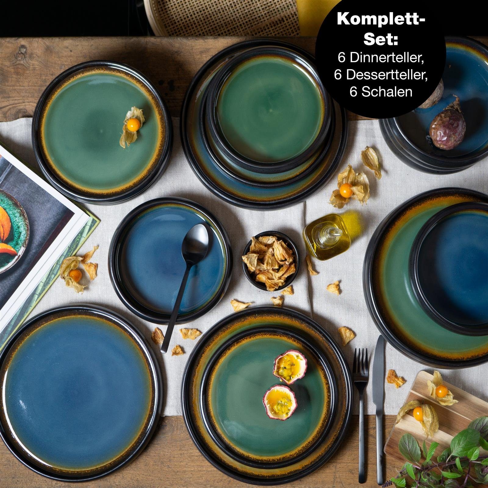 ᐅ Moritz & Moritz Tafelservice Moritz & Moritz 18tlg Tafel Service Blau