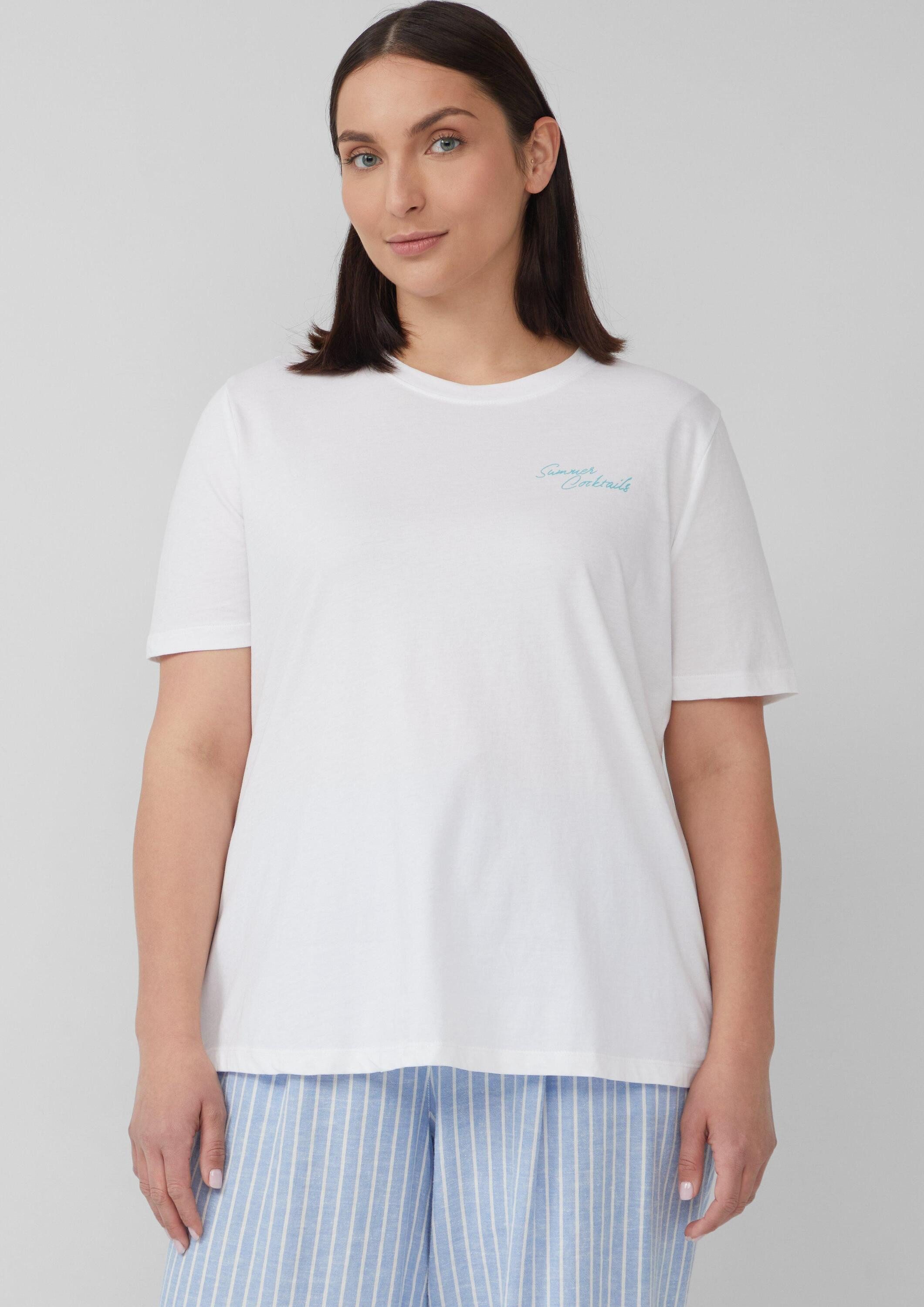 s.Oliver Kurzarmshirt T-Shirt Jersey-T-Shirt mit Artwork günstig online kaufen