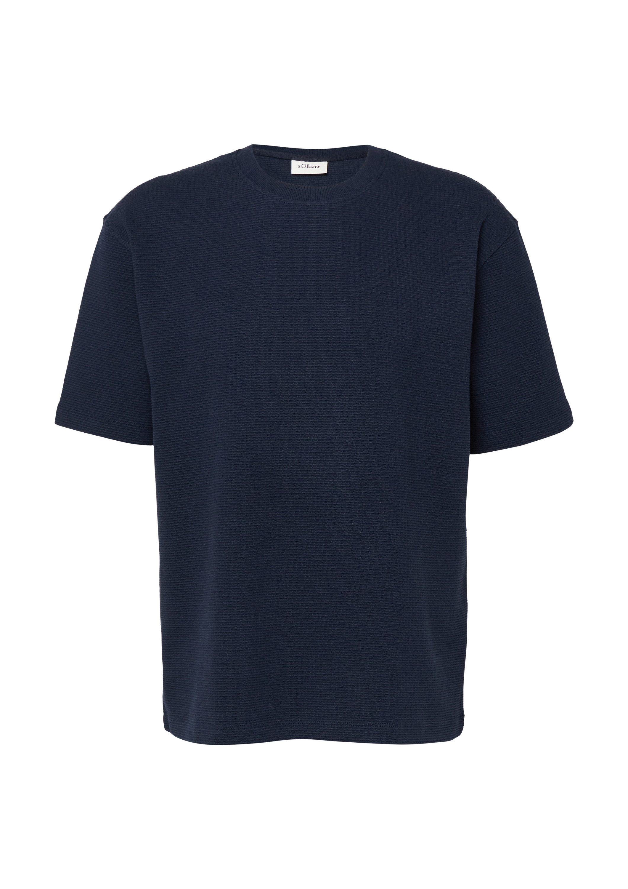 s.Oliver Kurzarmshirt T-Shirt Hochwertiges T-Shirt mit Waffelstruktur im Mo günstig online kaufen