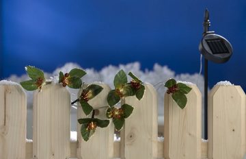 BURI Blumenbank LED Solar Gartendeko Blumenkasten Laterne Solarleuchte Lichterkette