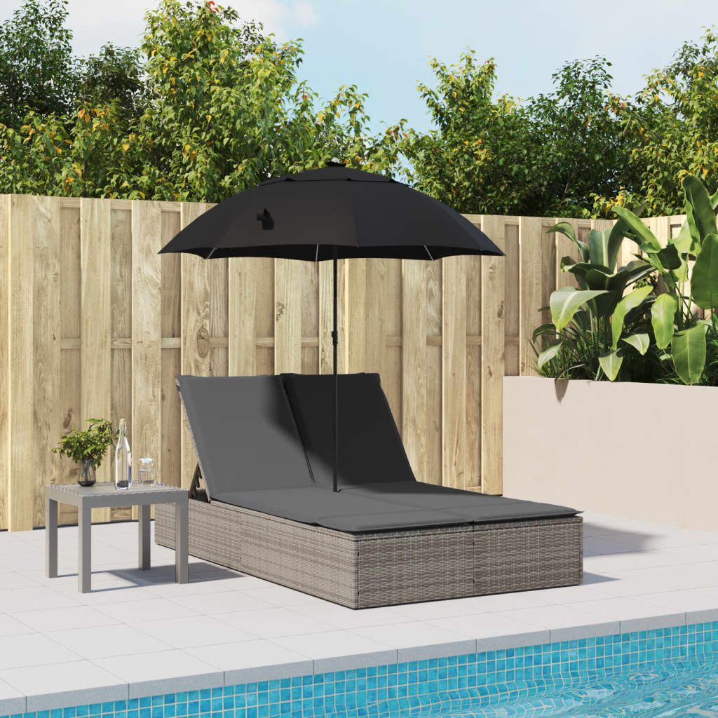 vidaXL Gartenliege Doppel-Sonnenliege mit Kissen & günstig online kaufen