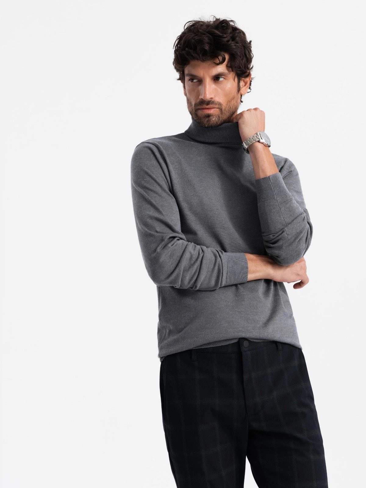 OMBRE Rollkragenpullover Gestrickter Rollkragenpullover für Herren günstig online kaufen