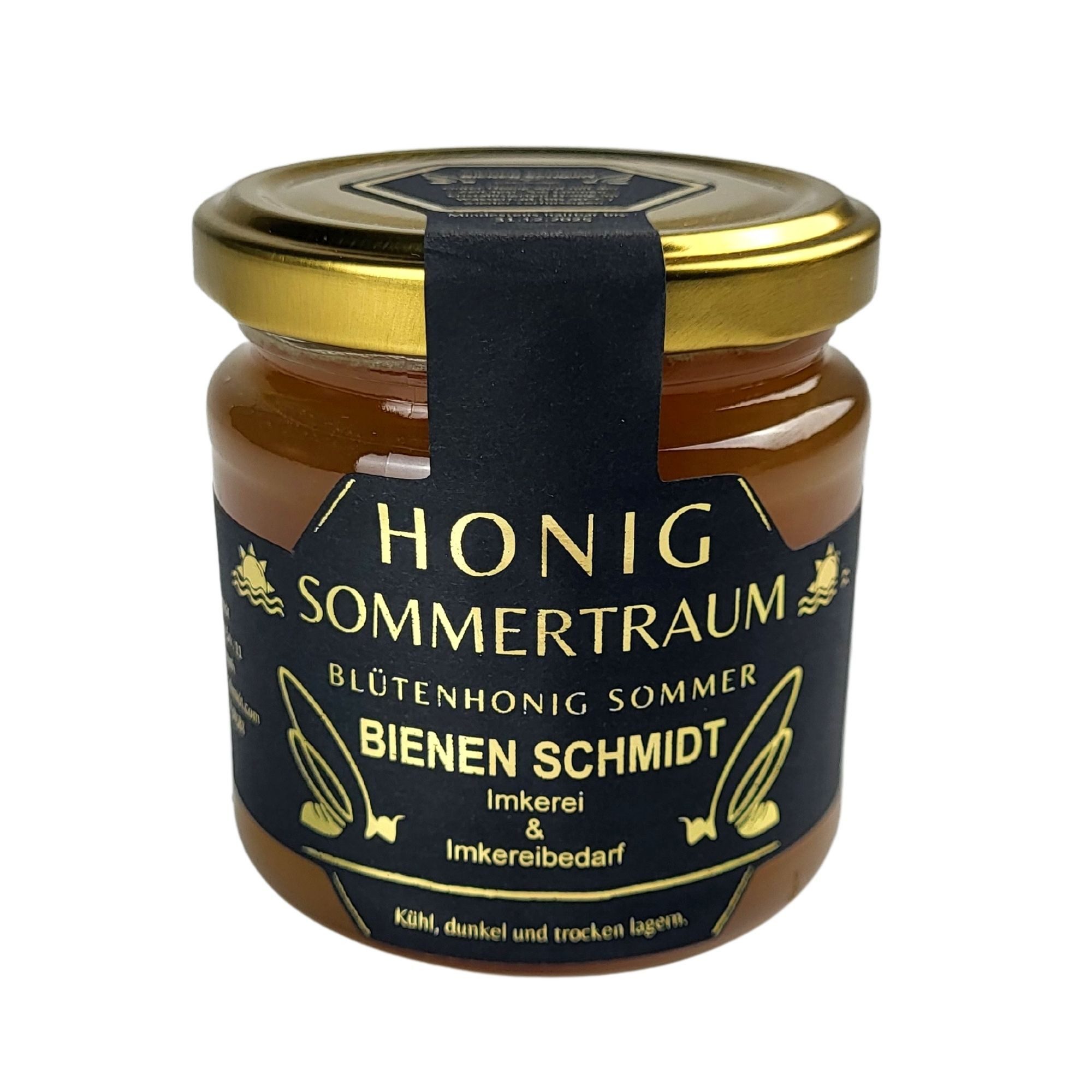 BIENEN SCHMIDT Honig "SOMMERTRAUM" 250 g im Glas, 1 x, Sommerblütenhonig aus Oberfranken, rein und natürlich, deutscher Honig