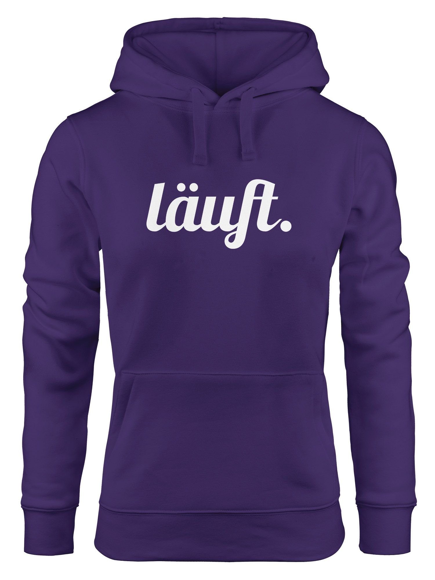 Hoodie Hoodie Damen läuft Spruch Sweatshirt mit Kapuze Kapuzenpullover Hoody