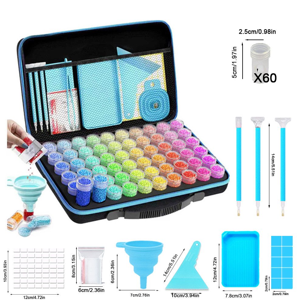 FOUORTUNATE-BEE Aufbewahrungsbox Diamond Painting Aufbewahrungsbox mit 60 D günstig online kaufen