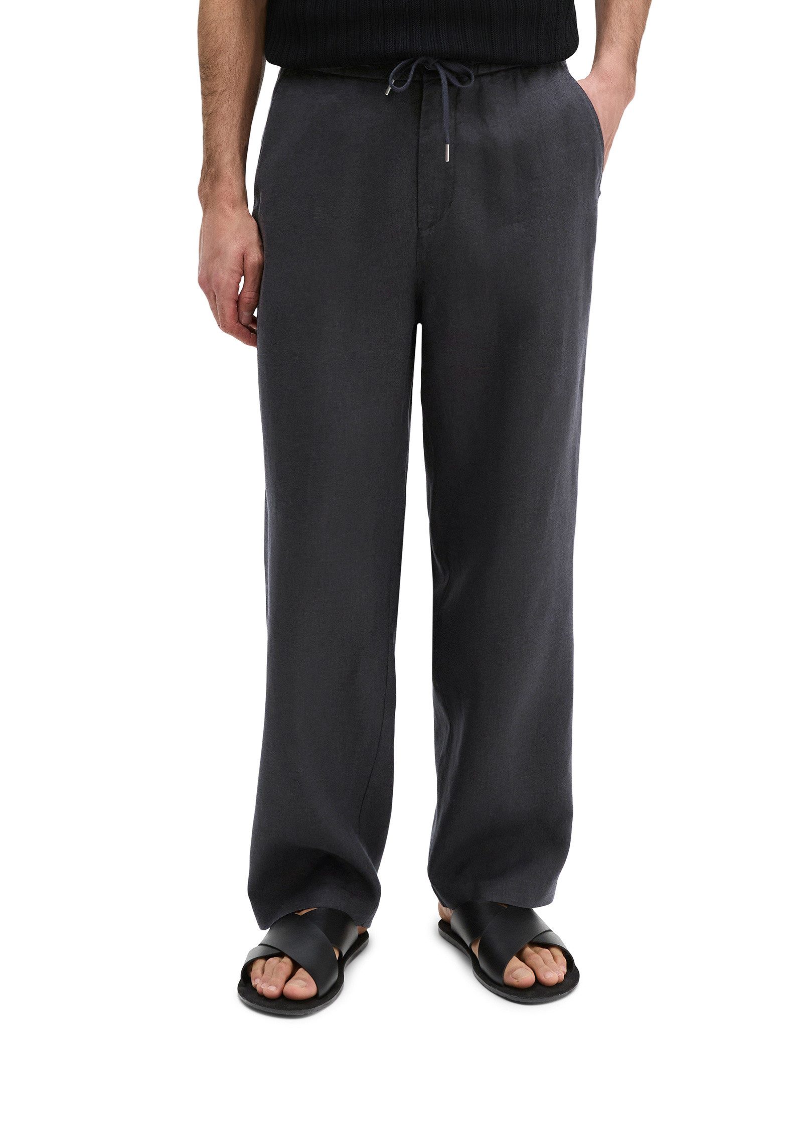 Chinohose aus feinem Leinen