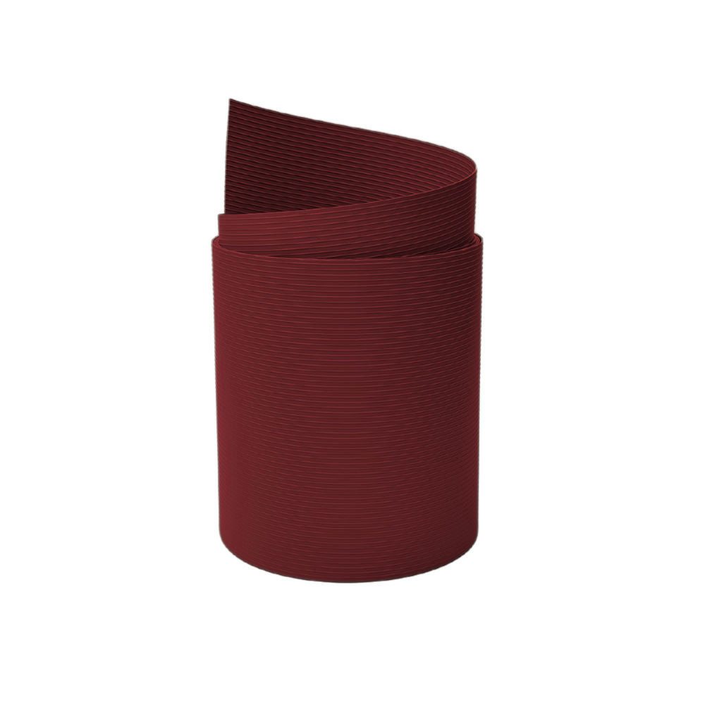 zaunzu Sichtschutzstreifen RILLE PP für Doppelstabmatten UV-beständiger Sichtschutz Bordeauxrot, (1 Einzelstreifen, UV-beständiger Sichtschutz), 5 Jahre garantierte Farbechtheit