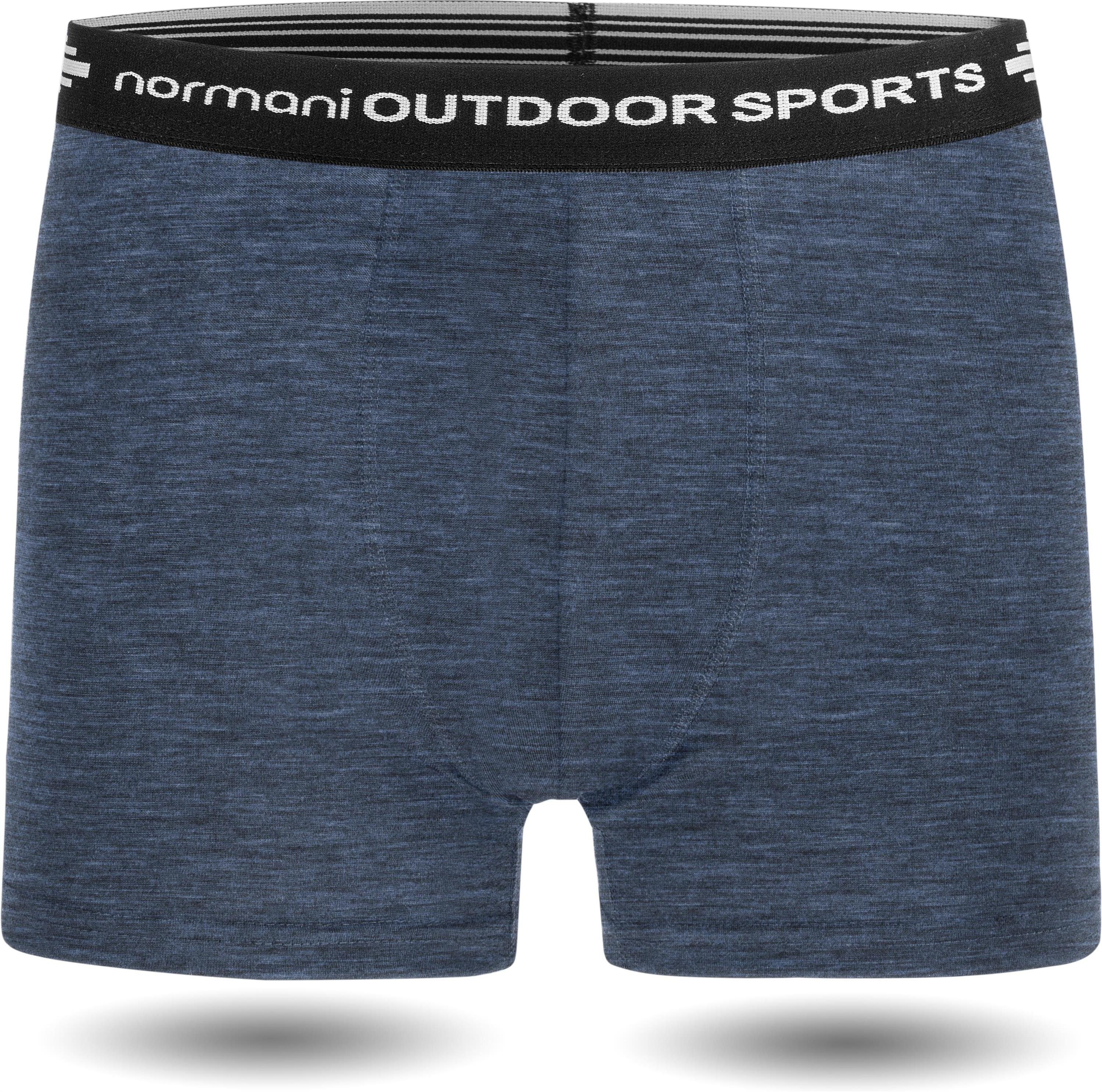normani Retro Boxer 2er Pack Herren Merino Boxershorts Unterhose Sportunterhose Funktionsunterwäsche aus 100% Merinowolle – Bild 2 von 5