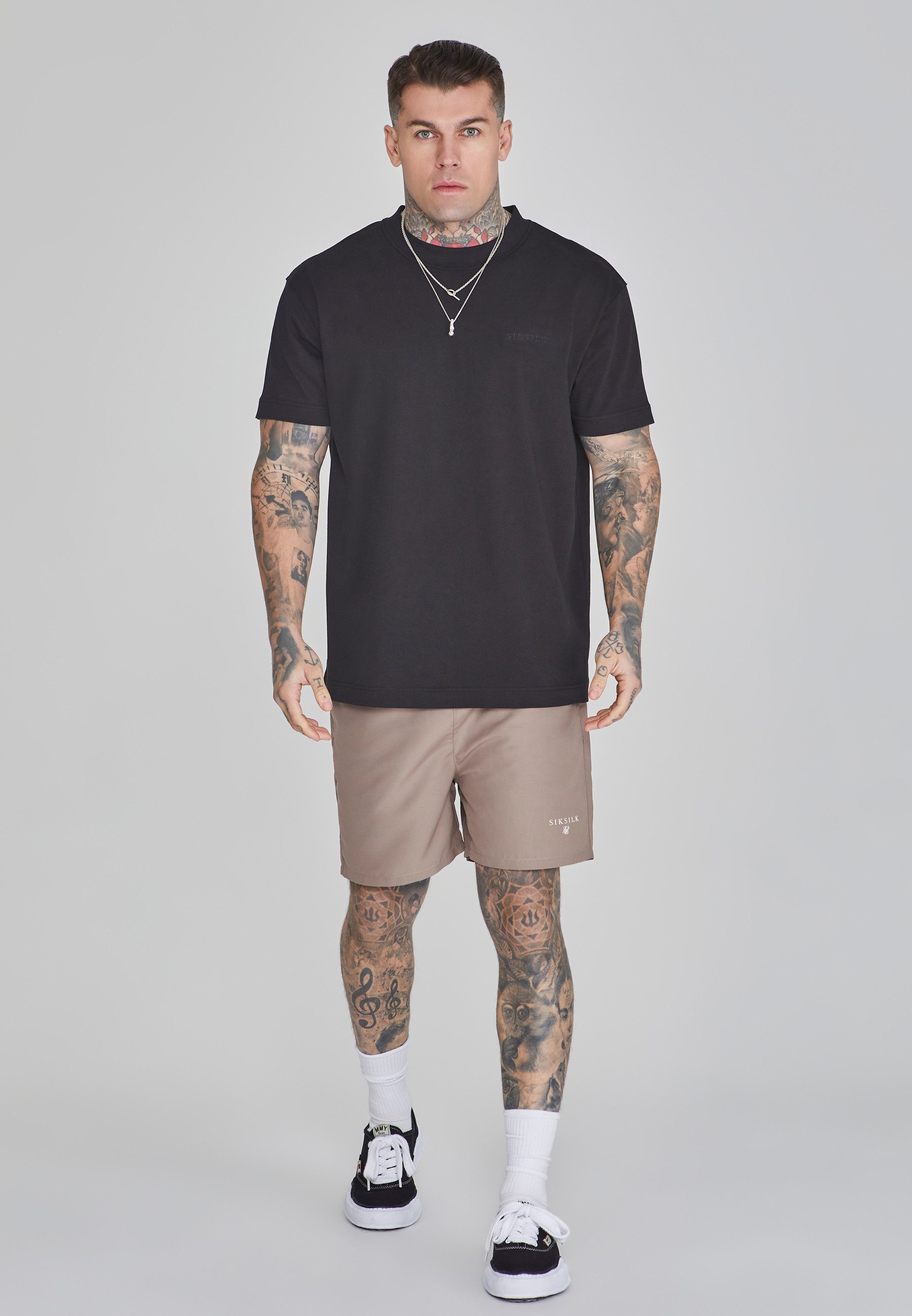 Siksilk Badeshorts SikSilk Herren Braune Badeshorts