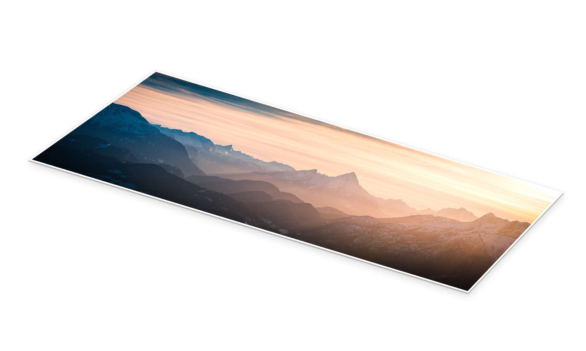 Posterlounge Poster Martin Wasilewski, Alpen Panorama günstig online kaufen