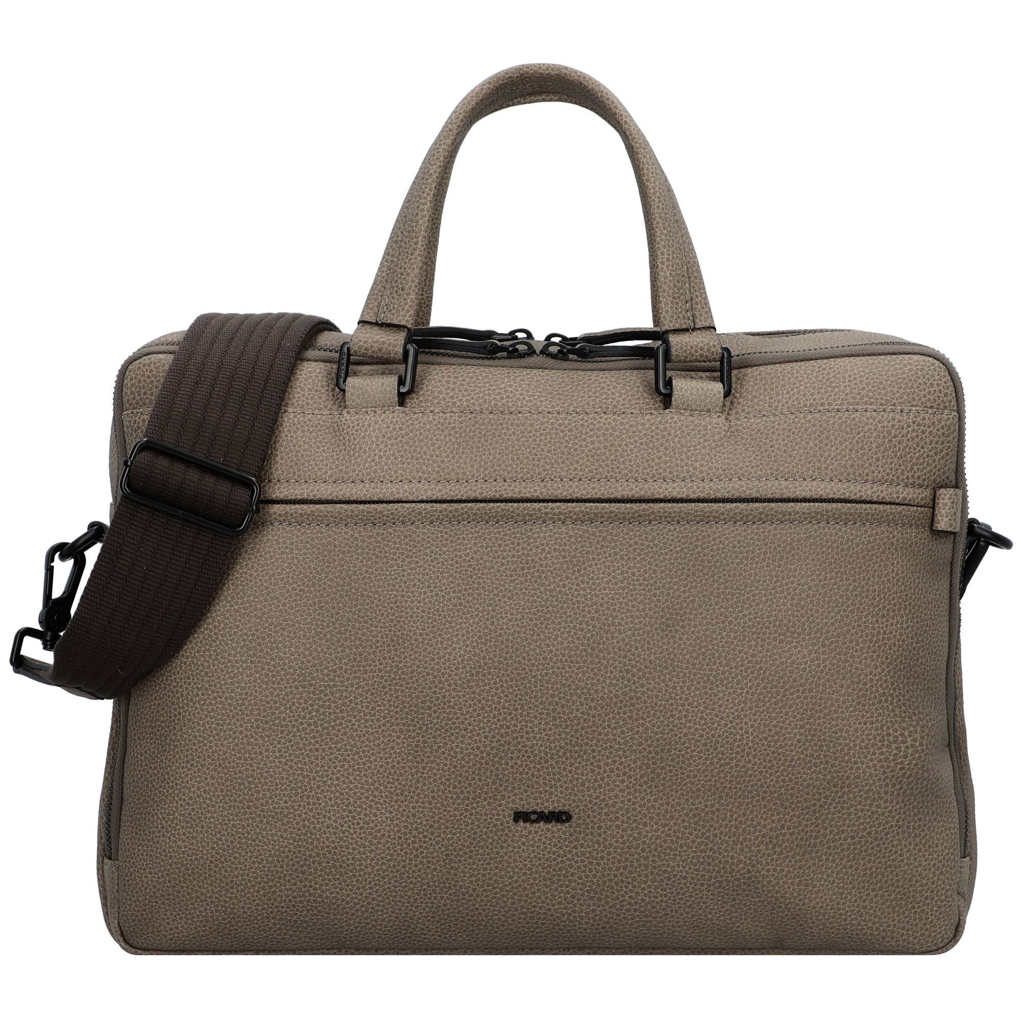 Picard Aktentasche Casual, Leder taupe