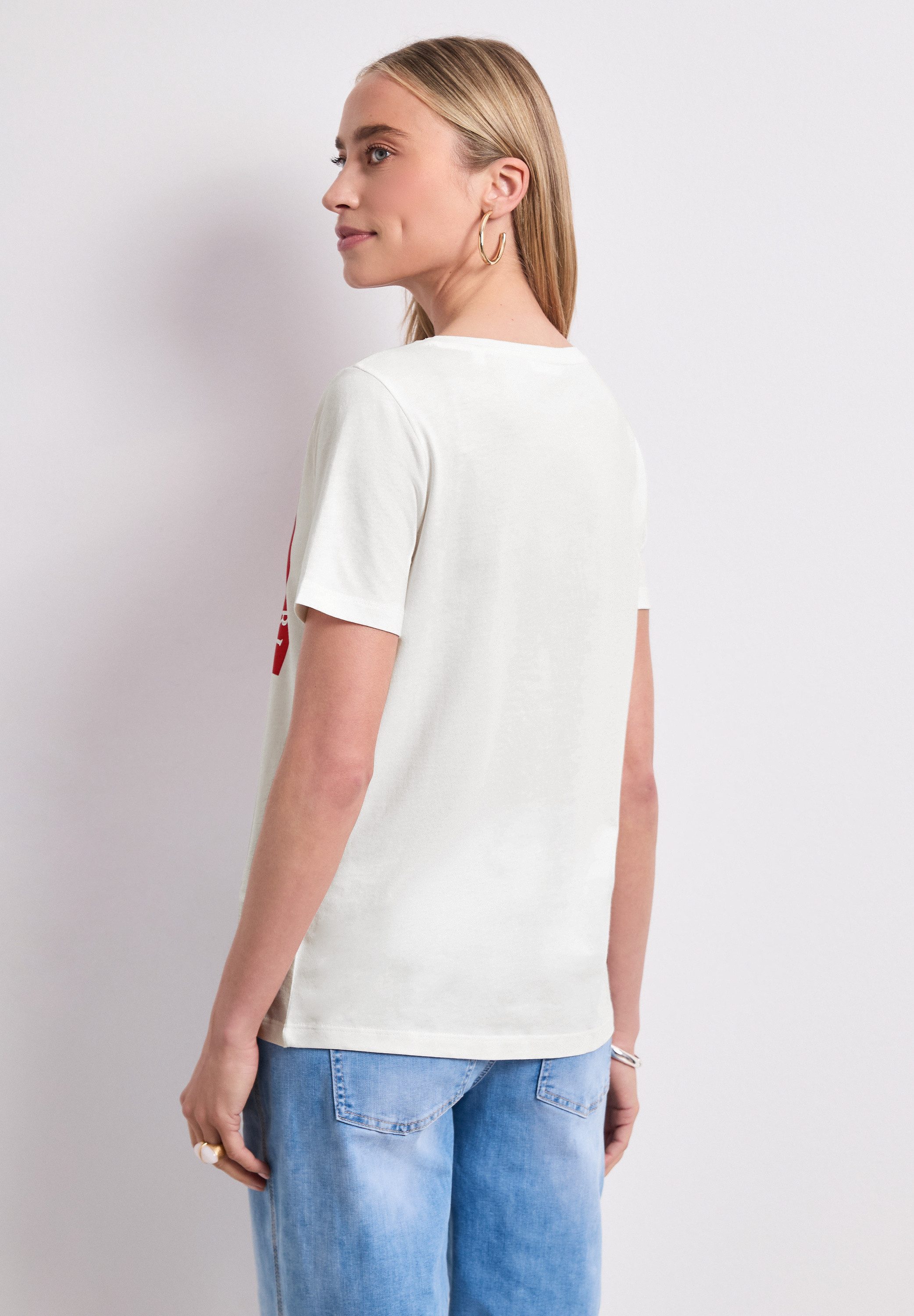 STREET ONE Kurzarmshirt Sommershirt mit Print