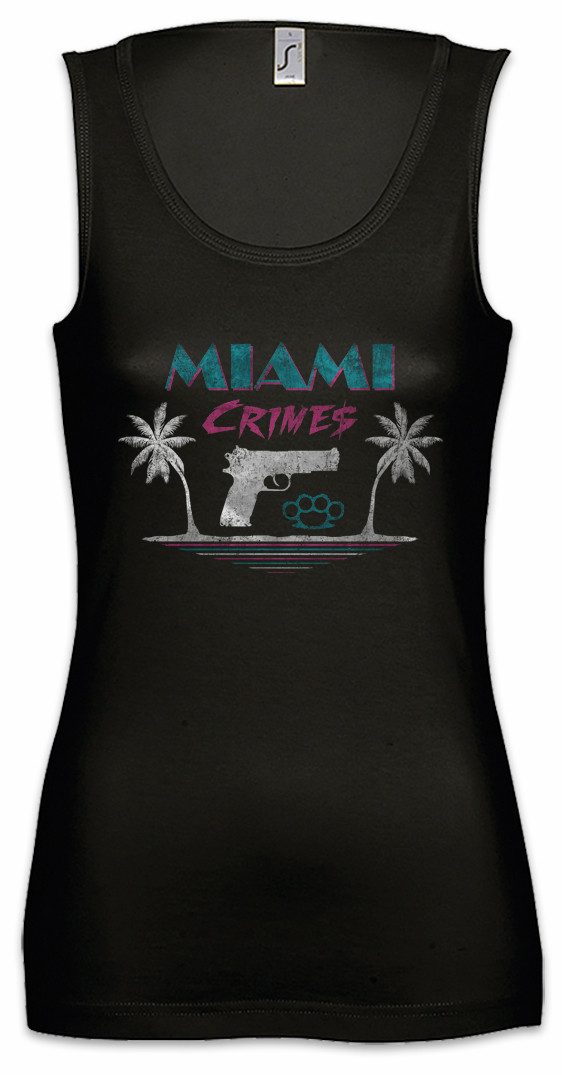 Urban Backwoods Tanktop Miami Crimes Ärmelloses Damen T-Shirt Urlaub Vice USA Florida Holidays Strand Meer Sea Sun