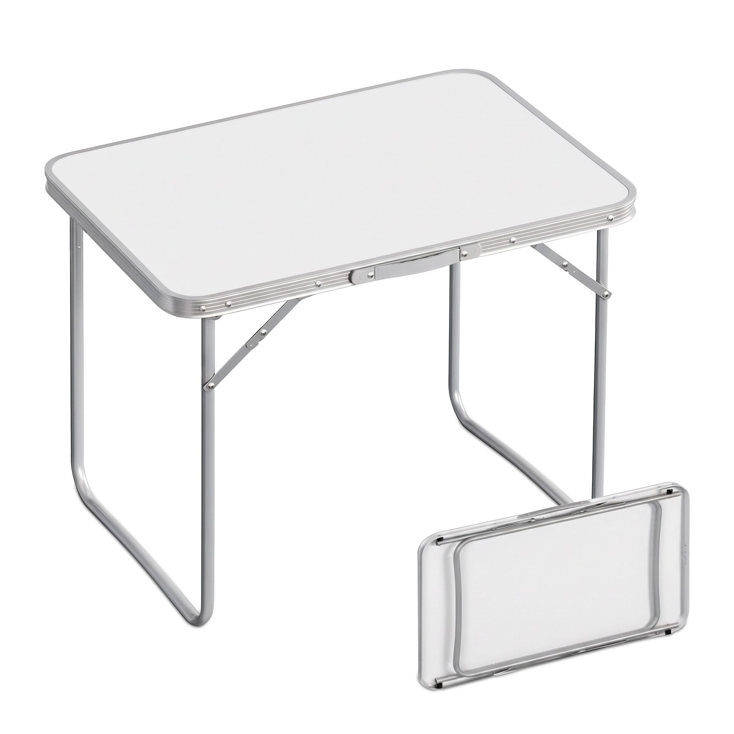 relaxdays Klapptisch Klappbarer Campingtisch, weiß günstig online kaufen