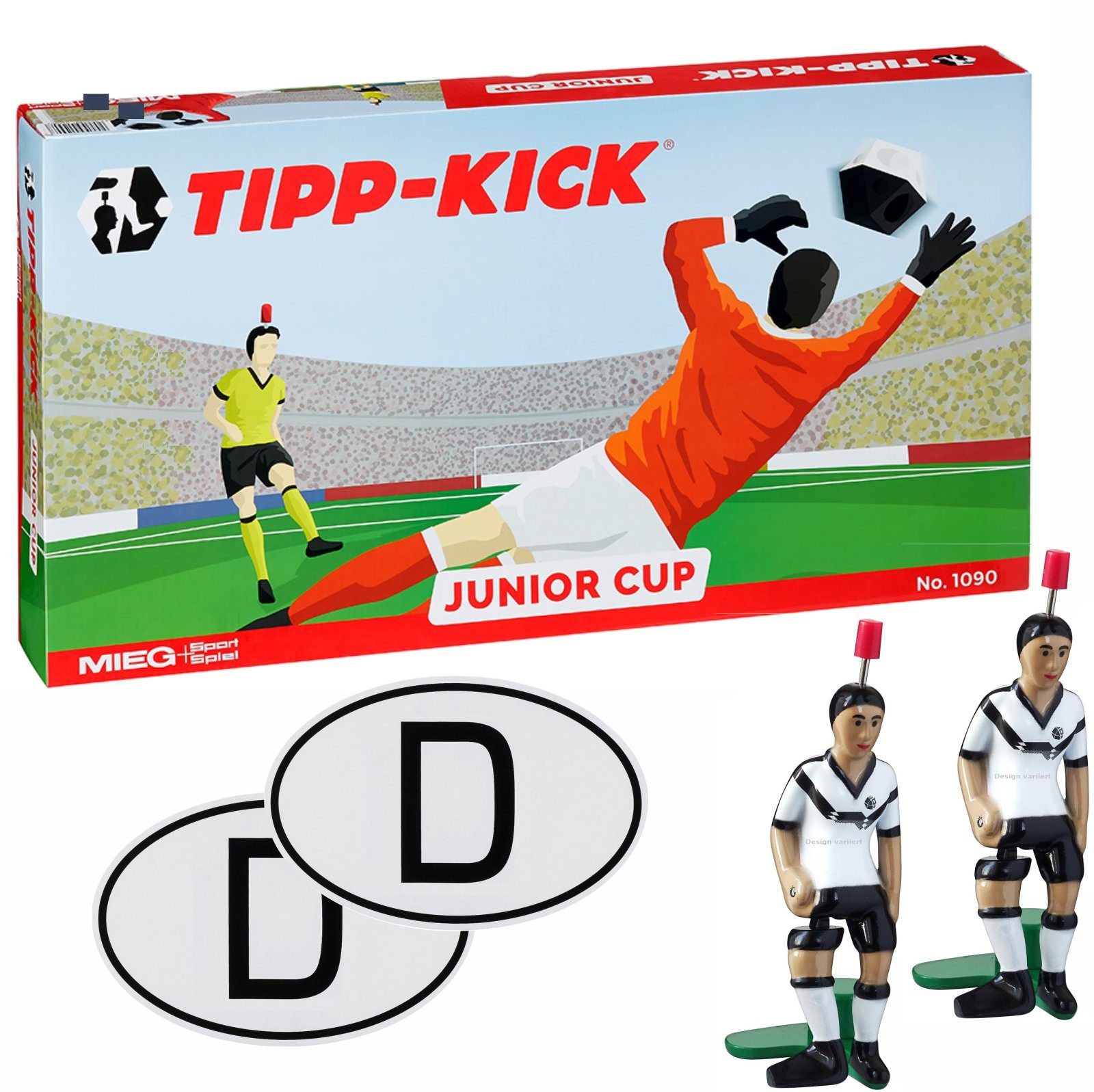 Sport Spieltische Tipp-Kick Tischfußballspiel JUNIOR CUP Germany United Fußball Spiel Set mit Bande Tip Kick