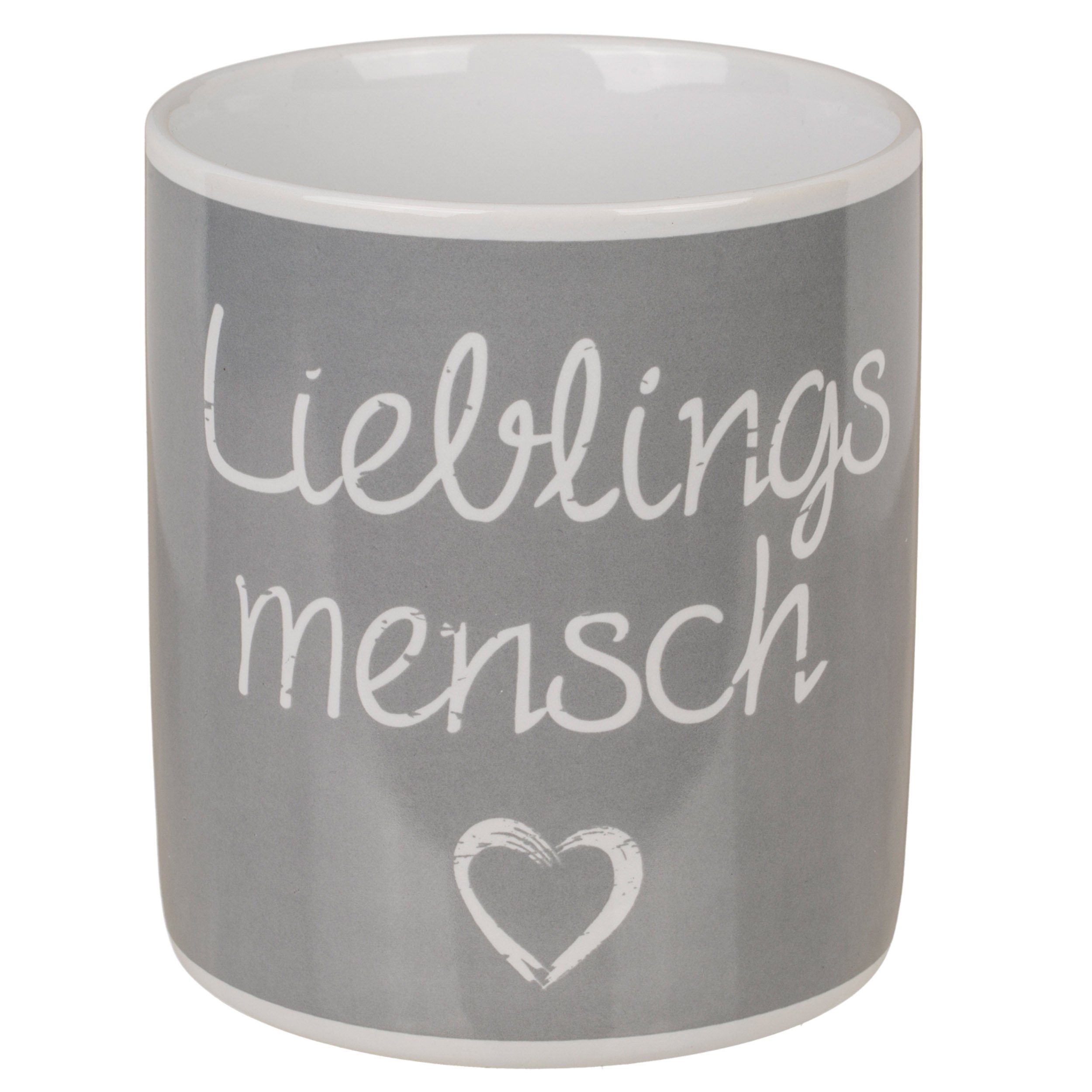 Haus und Deko Kuscheltier Lieblingsmensch Tasse Jumbo 850 ml Geschenk Kaffeetasse Steingut Beche (1-St)