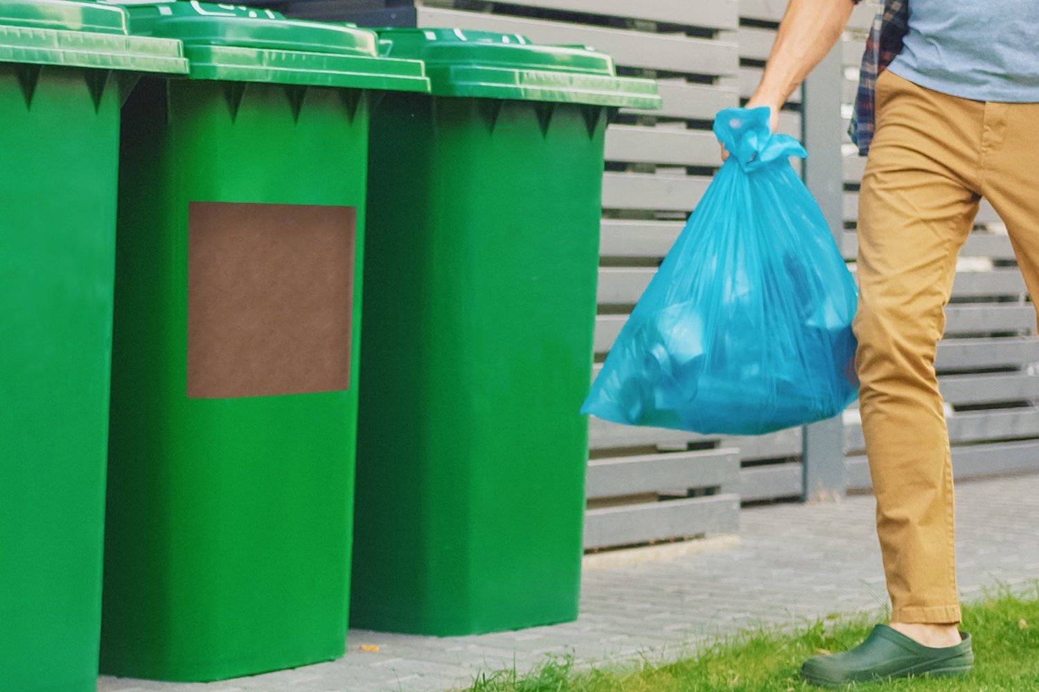 Mülltonne, Leder - Abfalbehälter Sticker, MuchoWow Tiere - (1 Container, Mülleimer-aufkleber, Braun St), Wandsticker