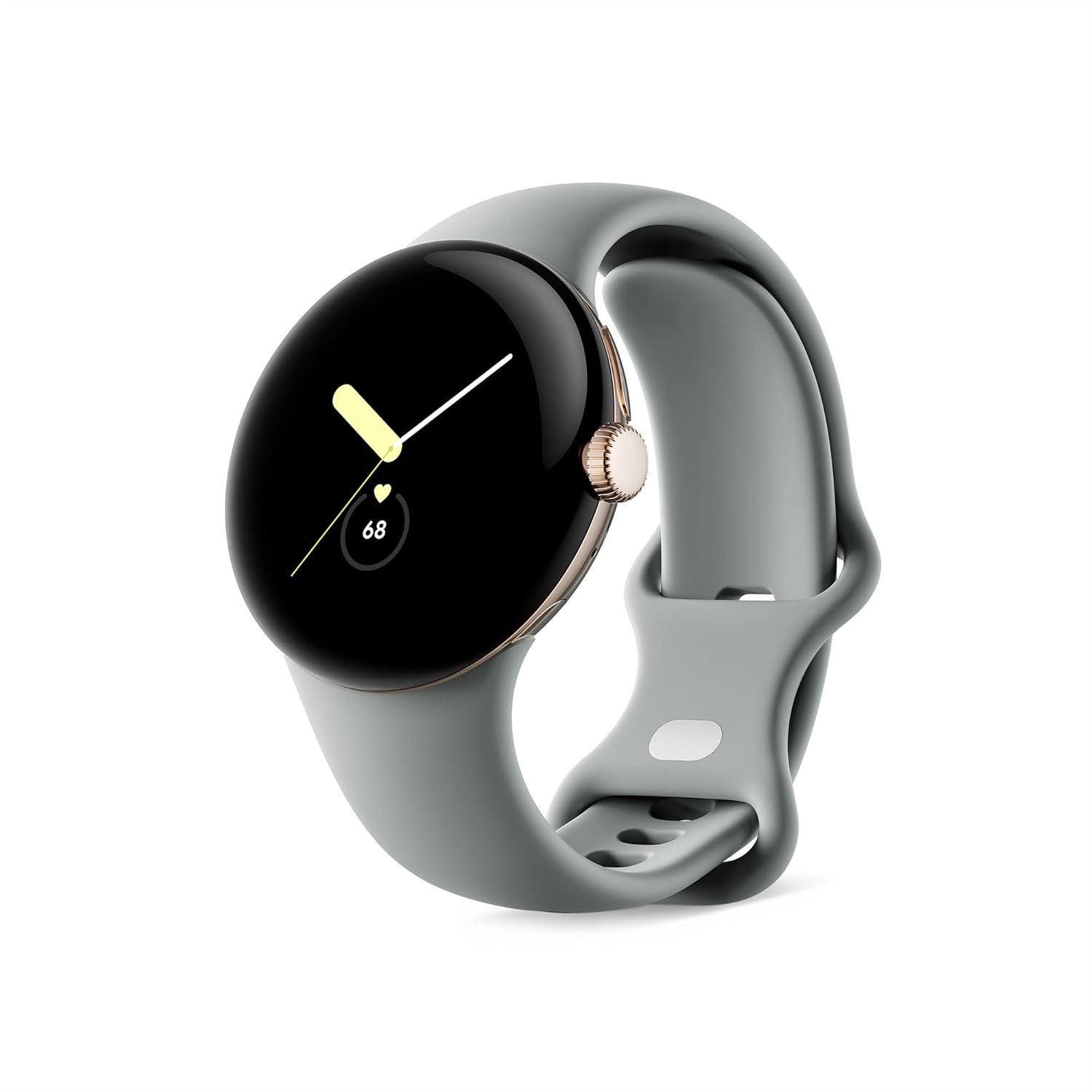 Google Pixel Watch Wifi, Google Android Smartwatch Edelstahlgehäuse Smartwatch