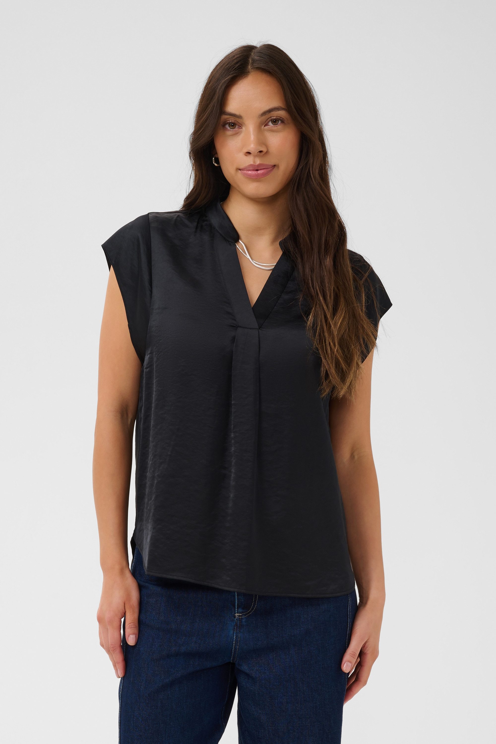Saint Tropez Kurzarmbluse Kurzarm-Bluse PananSZ