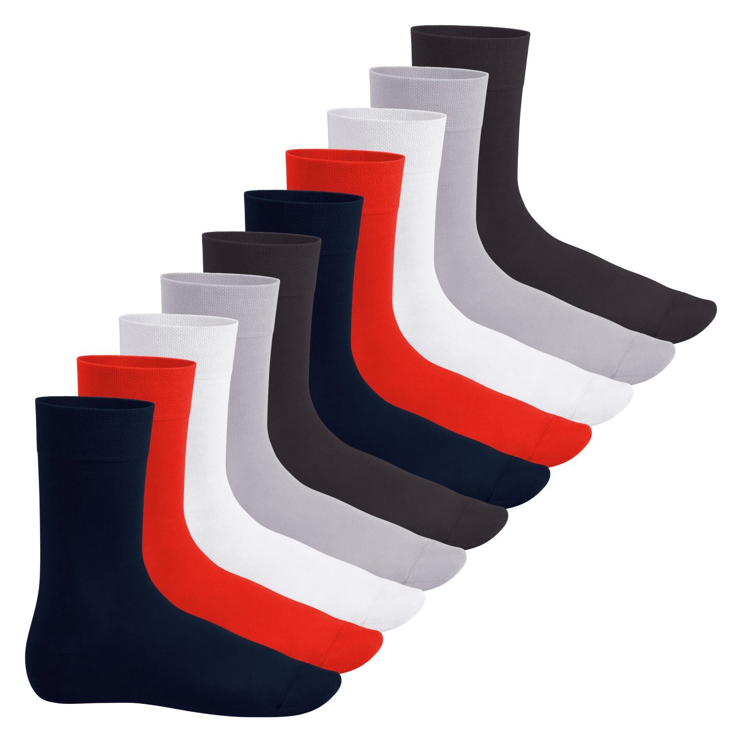 Footstar Basicsocken Everyday! Herren & Damen Socken (10 Paar) mit Baumwolle Metropolis