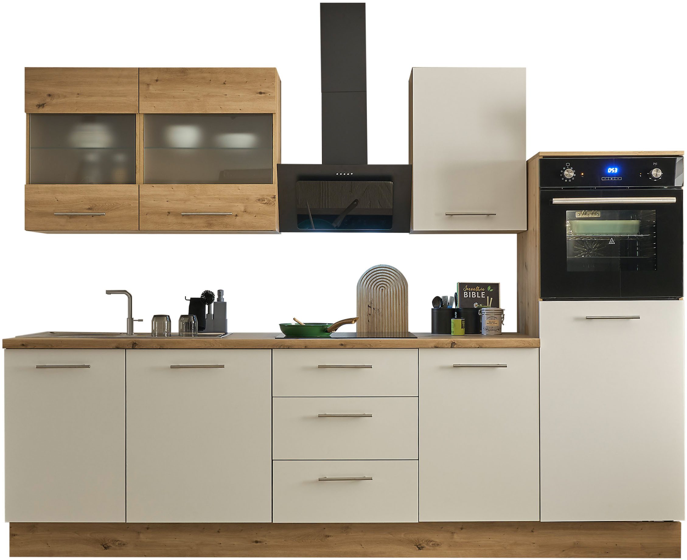 BASIC by Balculina Küchenzeile Capri, Breite 280 cm, wahlweise mit E-Geräte günstig online kaufen