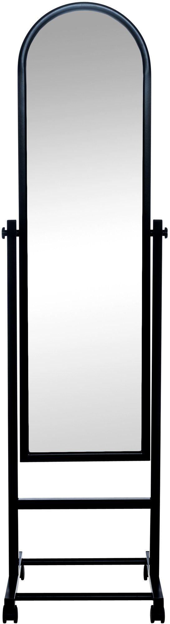 CLP mit Evoir, schwarz Laufrollen Standspiegel