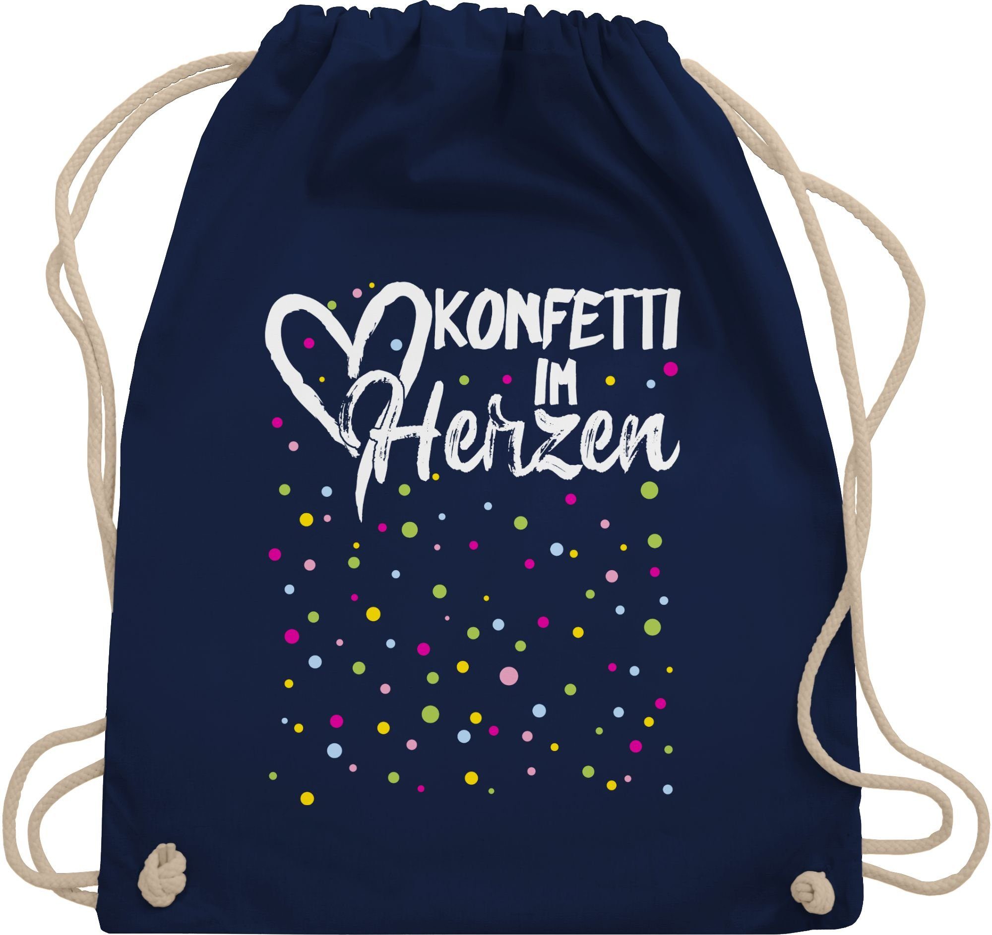 Turnbeutel Konfetti im Herzen Karneval I