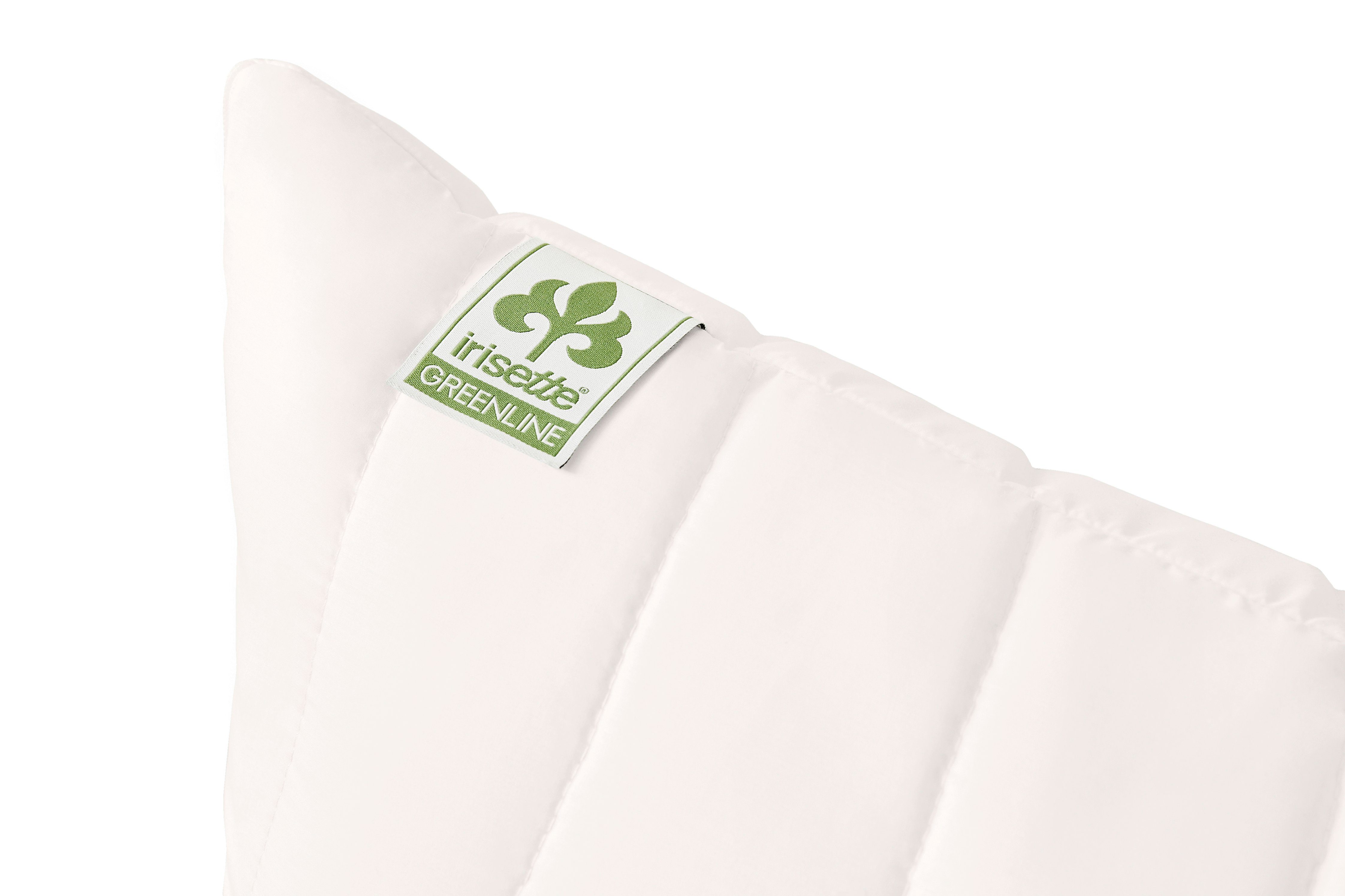 irisette GREENLINE Kopfkissen Kissen Irisette Greenline Megafil®, Füllung: 100 % Polyester – Megafil® Bio-Faser (Hohlfaserkugeln), Seitenschläfer, Bauchschläfer – Bild 3 von 5